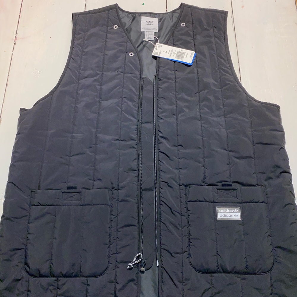 Adidas Padded Black Vest NWT